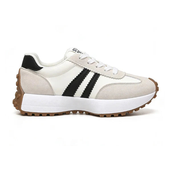 Retro-Plattform-Sneaker – Bequeme Schuhe aus robustem Wildleder