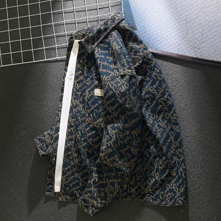 Denim Schrift-Jacke