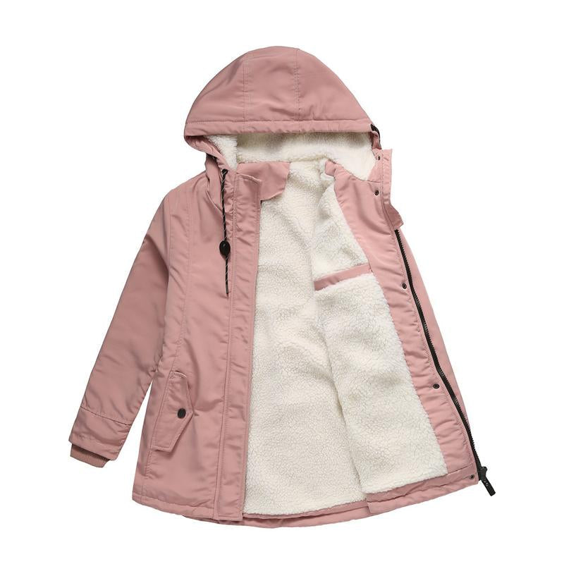AMINA™ - Dicke Winterjacke mit Kapuze und Steppfutter für winterliche Wärme