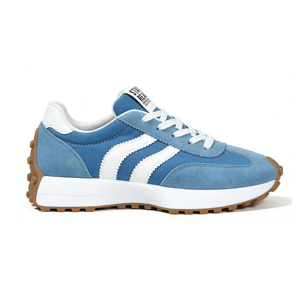 Retro-Plattform-Sneaker – Bequeme Schuhe aus robustem Wildleder