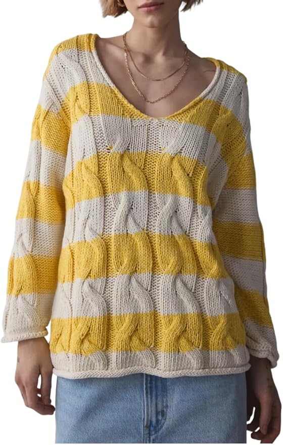 Oversized Kabelstrickpullover