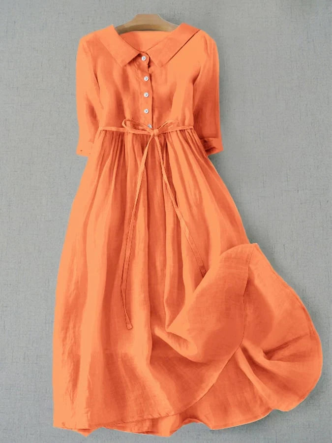 Einfache künstlerische Baumwollkleid
