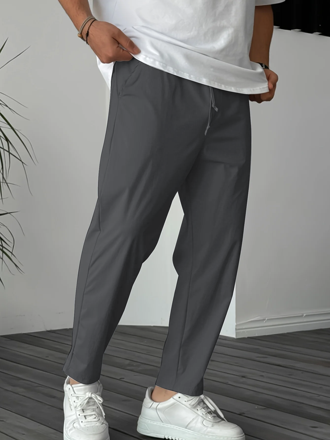 Essentielle, tapered Jogginghose mit Kordelzug