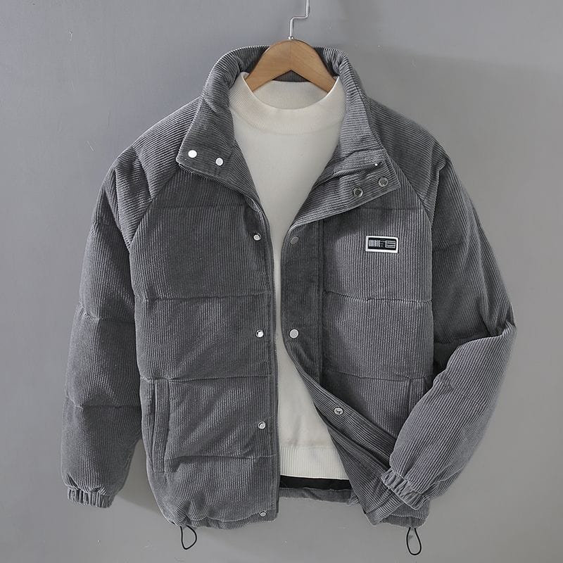 Bergmode Cord-Pufferjacke