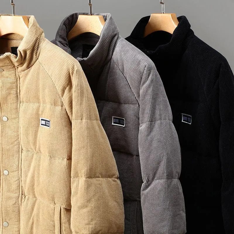Bergmode Cord-Pufferjacke