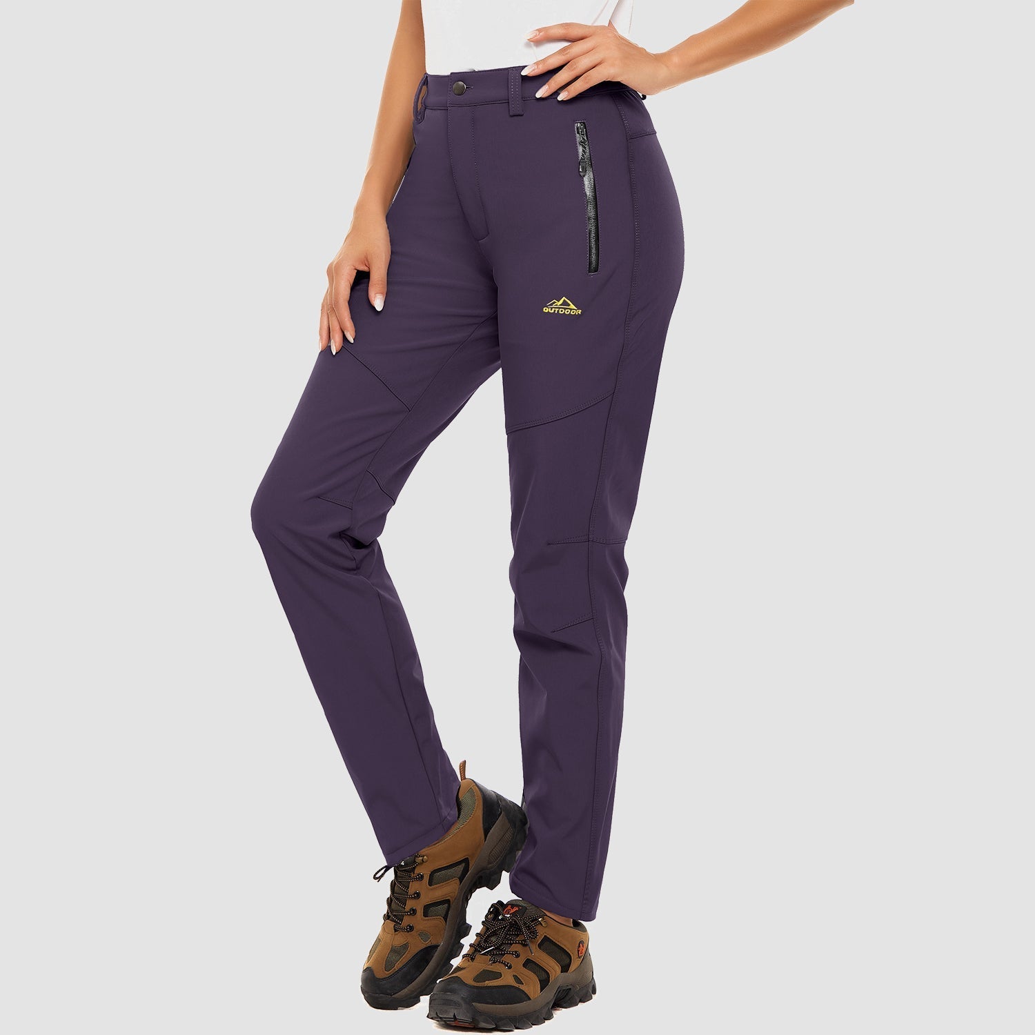 Damen Fleecegefütterte Wasserabweisende Winter Ski-Hosen