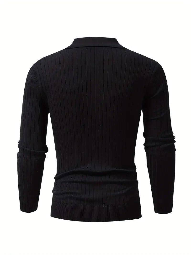 SOGNO: FIGURBETONTER GERIPPTER PULLOVER