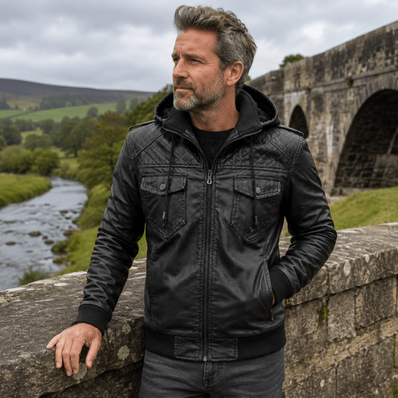 H.D. Crypto-Lederjacke