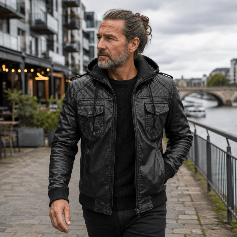 H.D. Crypto-Lederjacke