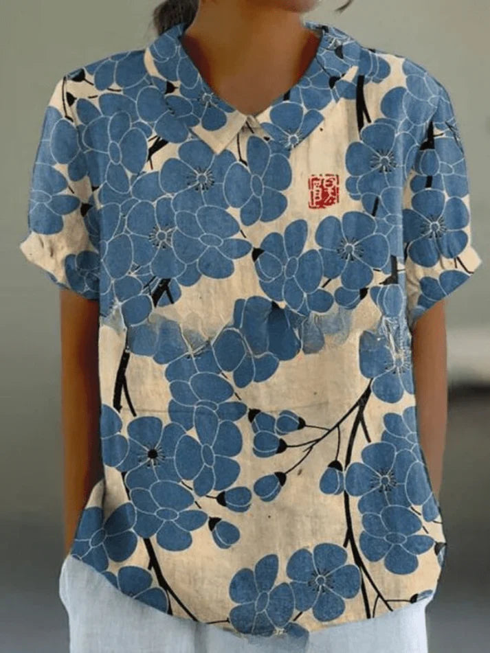 Inga - Bluse mit Blumenmuster