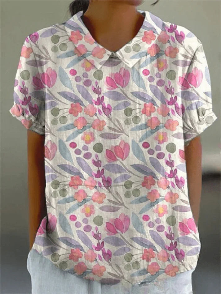 Inga - Bluse mit Blumenmuster