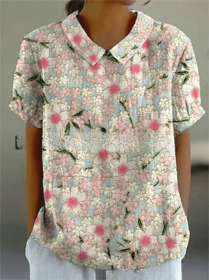 Inga - Bluse mit Blumenmuster