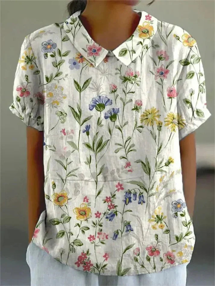 Inga - Bluse mit Blumenmuster