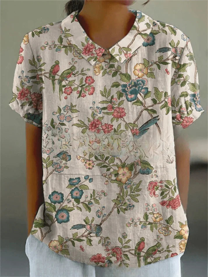 Inga - Bluse mit Blumenmuster