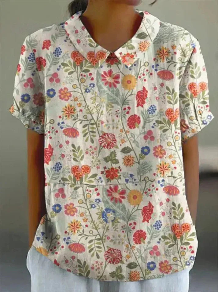 Inga - Bluse mit Blumenmuster