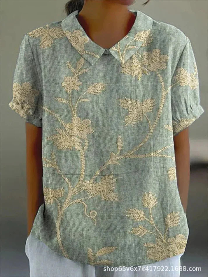Inga - Bluse mit Blumenmuster