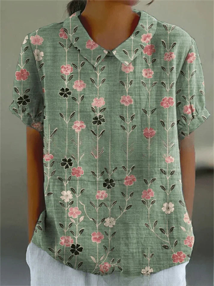 Inga - Bluse mit Blumenmuster