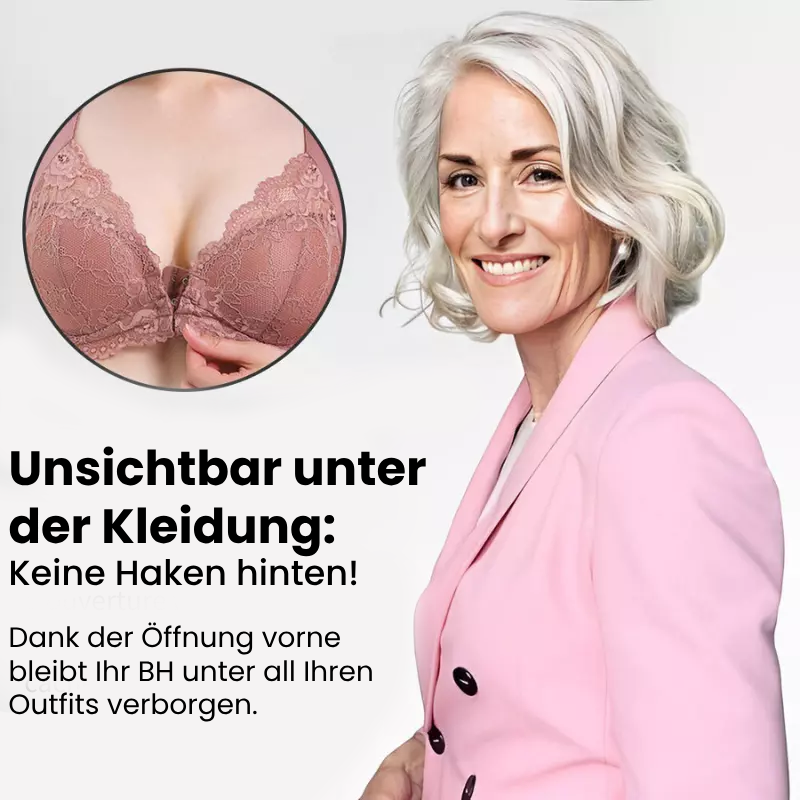 (PACKUNG MIT 3) Nahtloser Push-Up-BH mit Frontverschluss