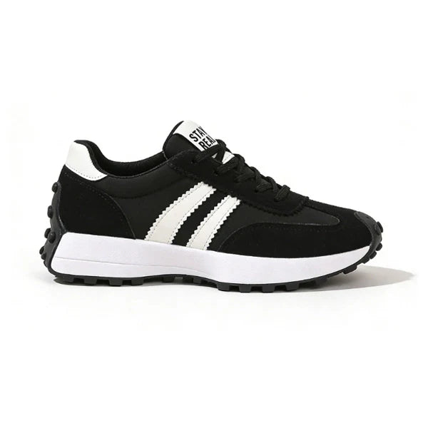Retro-Plattform-Sneaker – Bequeme Schuhe aus robustem Wildleder