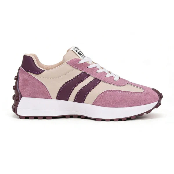Retro-Plattform-Sneaker – Bequeme Schuhe aus robustem Wildleder