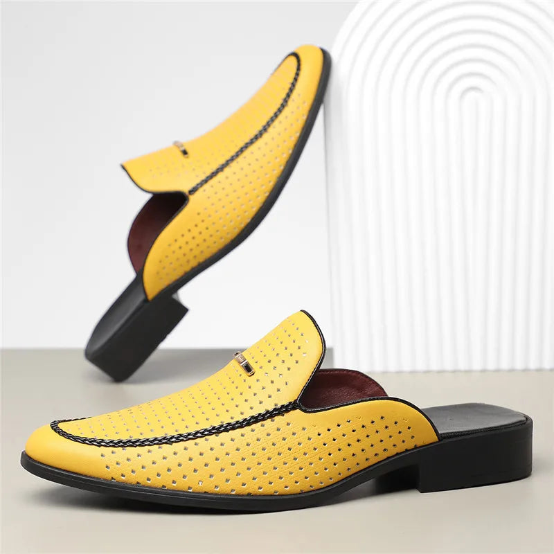 Capri Echtes Leder Slides