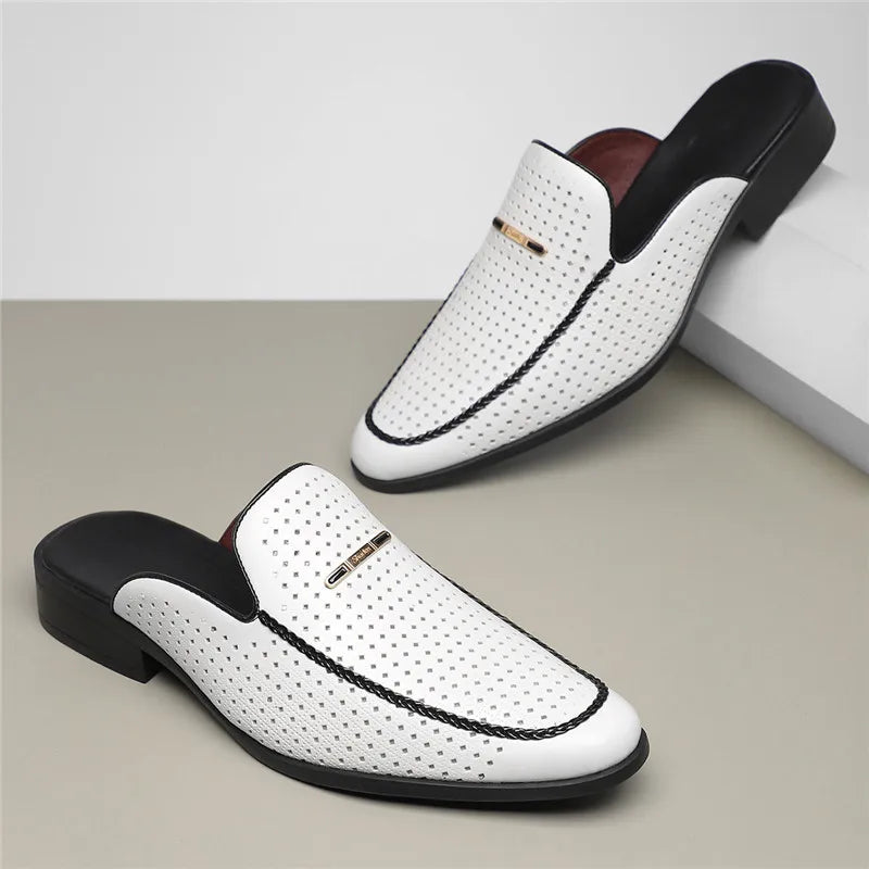 Capri Echtes Leder Slides