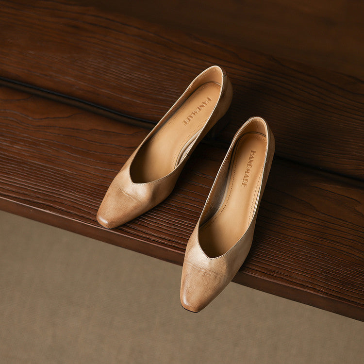 Zila Echtes Leder Absatzschuhe