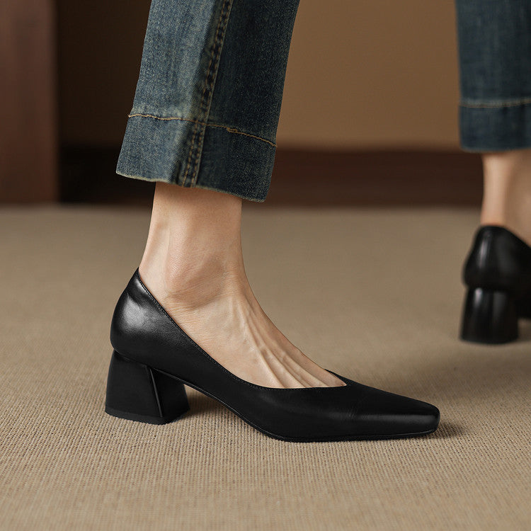 Zila Echtes Leder Absatzschuhe