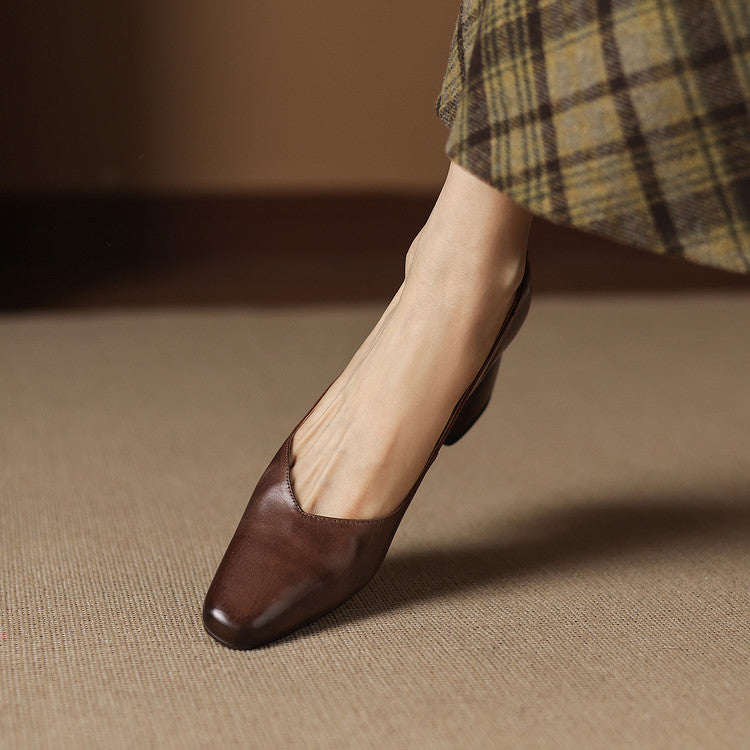 Zila Echtes Leder Absatzschuhe