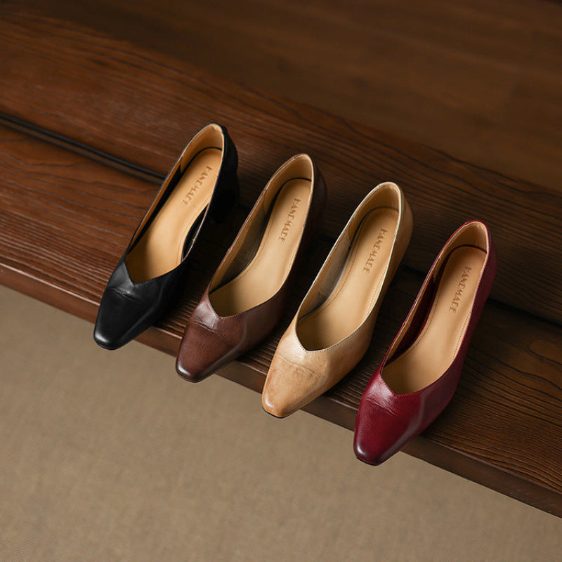 Zila Echtes Leder Absatzschuhe