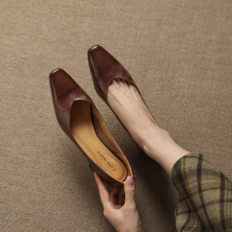 Zila Echtes Leder Absatzschuhe