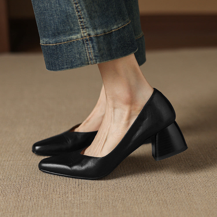 Zila Echtes Leder Absatzschuhe