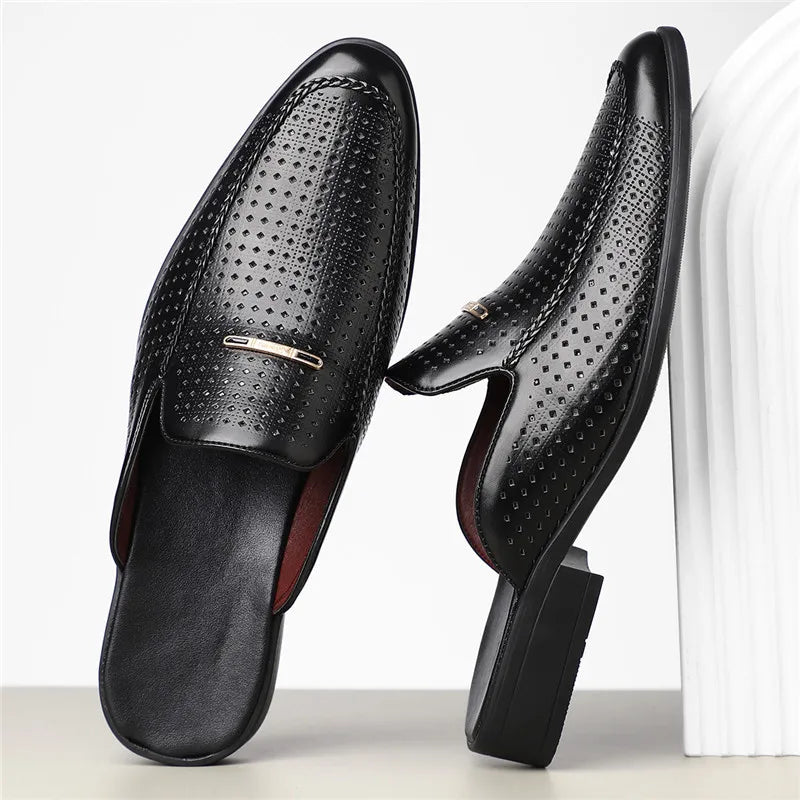 Capri Echtes Leder Slides