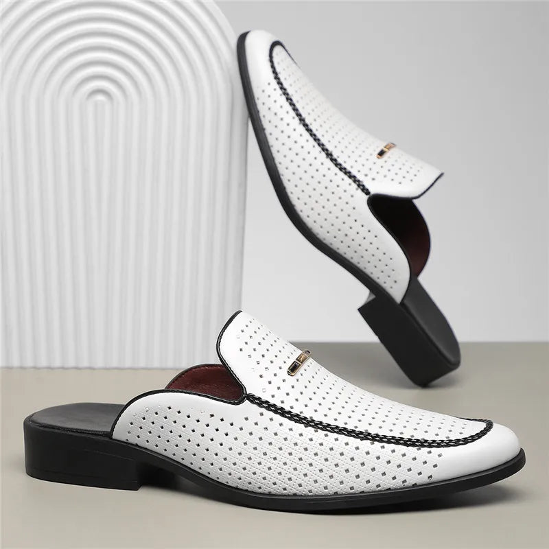 Capri Echtes Leder Slides