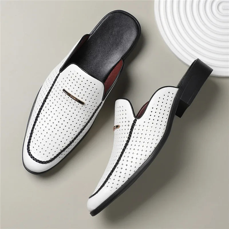 Capri Echtes Leder Slides