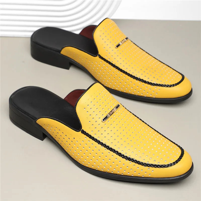 Capri Echtes Leder Slides