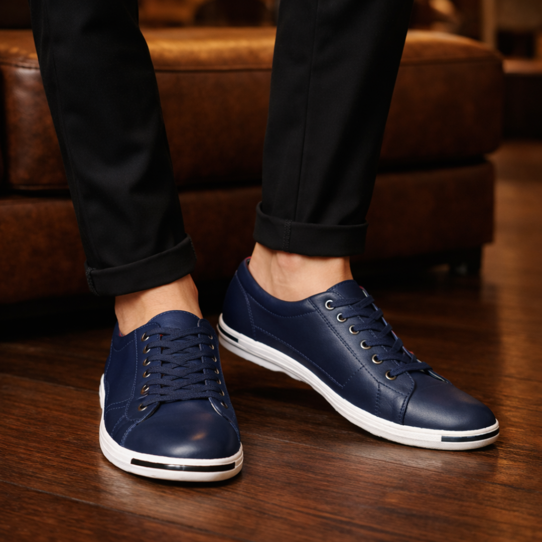 Lässige Leder Sneakers