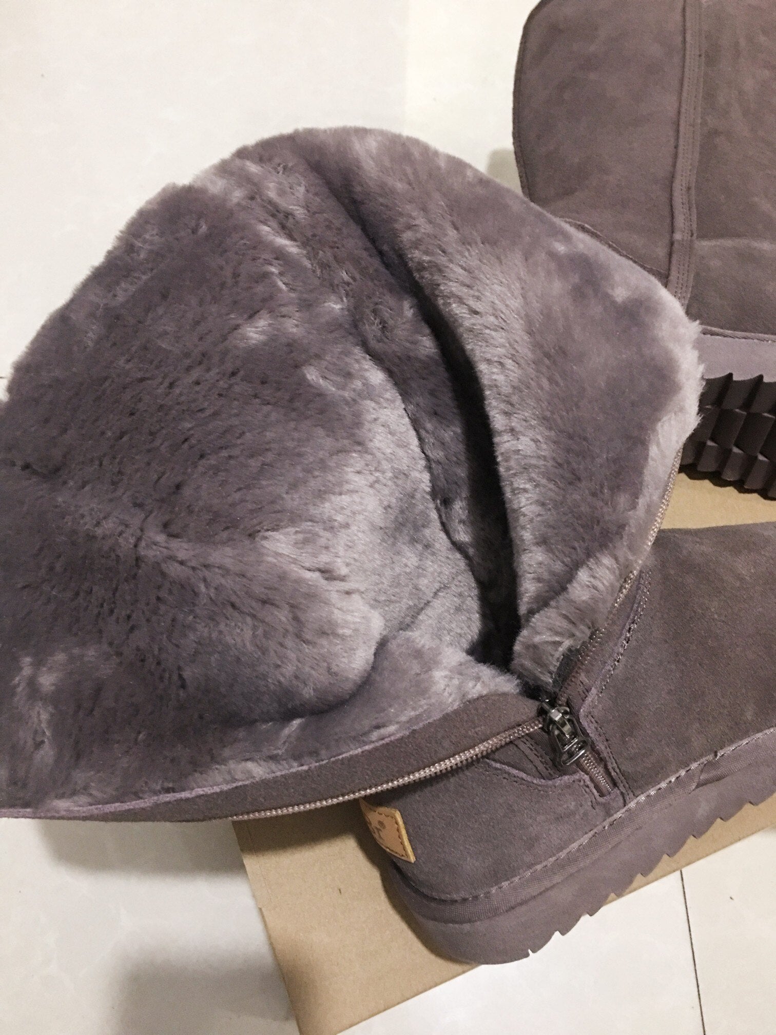 Wildleder Damen Warme Schneestiefel