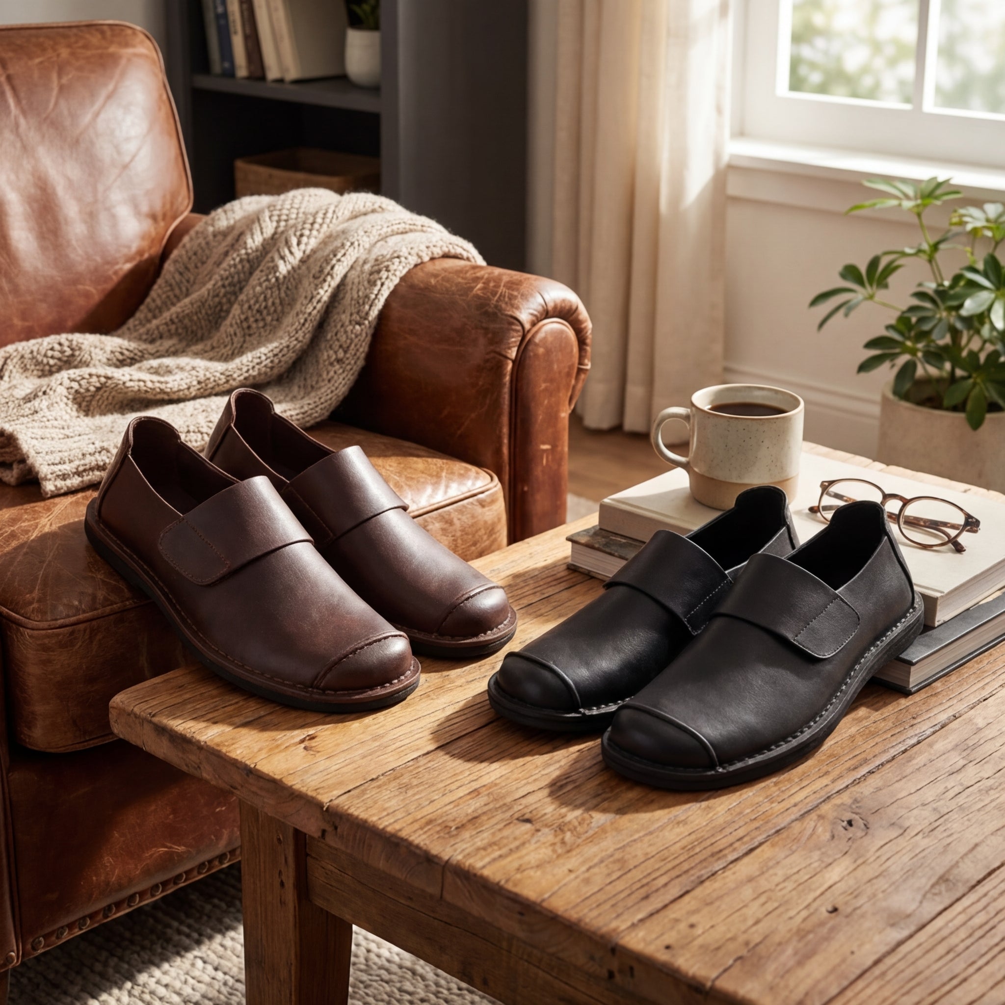 Mayfair Echtleder Slipper